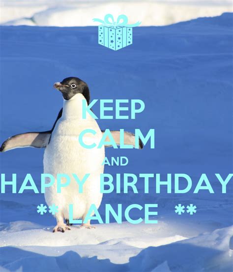 keep calm and happy birthday lance poster mehrdad keep calm o matic