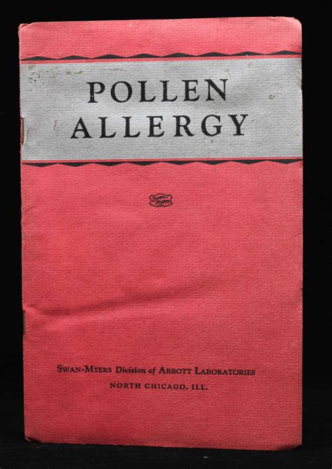 Pollen Allergy Pamphlet · Exploring Medical Education in the 1930s: The