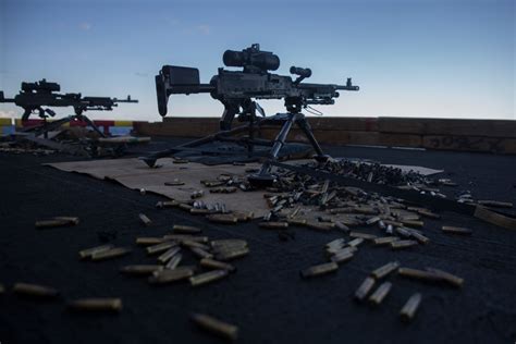 Dvids Images 31st Meu Marines Fire M240b And 50 Caliber Machine