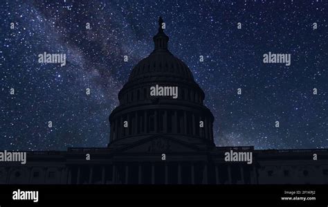 Time Lapse With Stars Washington Dc United States Stock Photo Alamy