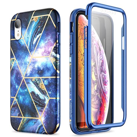 Suritch Case For Iphone Xr Built In Screen Protector Marble Full Body