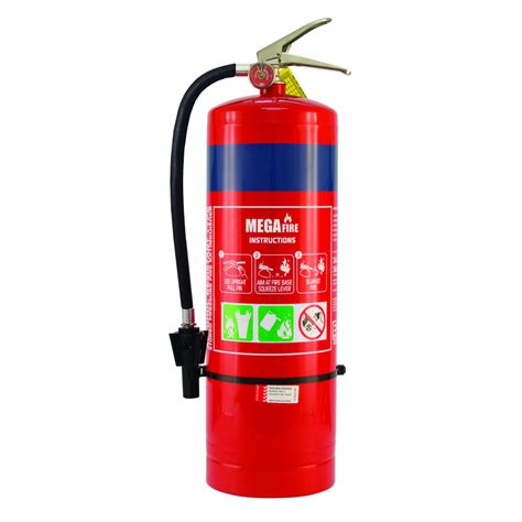 For years the fire protection industry has needed safer foam and wetting agent technology. MEGAFire 9.0L Fluorine Free Portable Fire Extinguisher