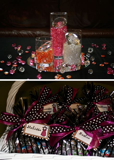 Bling Themed Bachelorette Party Centerpiece And Favors Bling Party