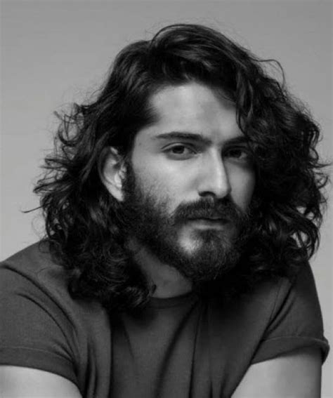 Actor With Long Black Hair And Beard Hair Style Lookbook For Trends
