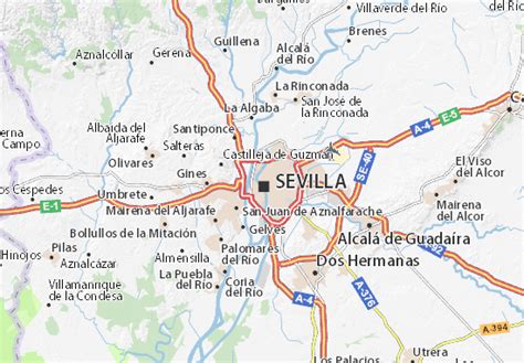 Mapa Michelin Sevilla Plano Sevilla Viamichelin