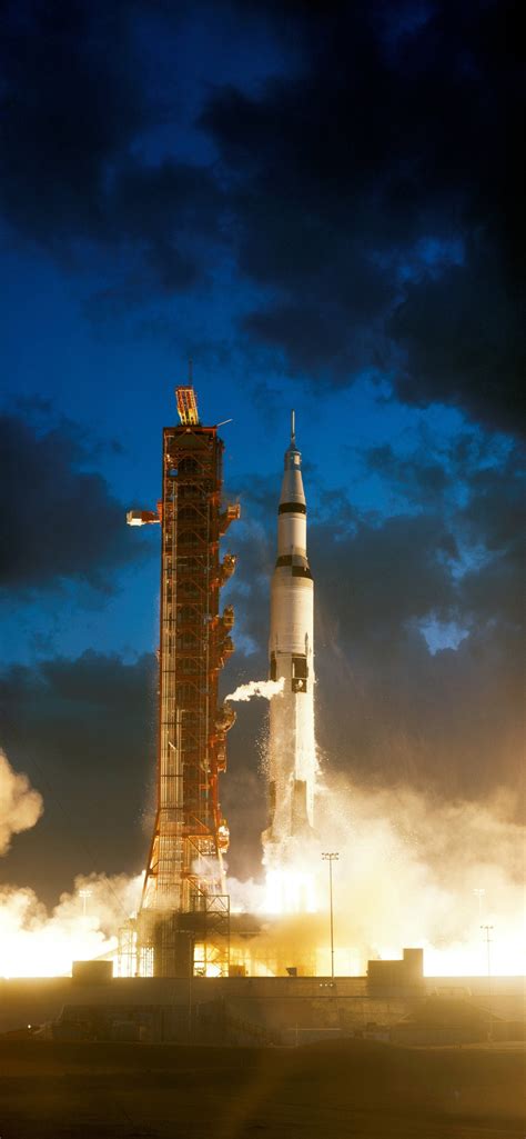 A Saturn V Rocket Carrying Apollo 4 Lifts Off From Launch Pad 39a At