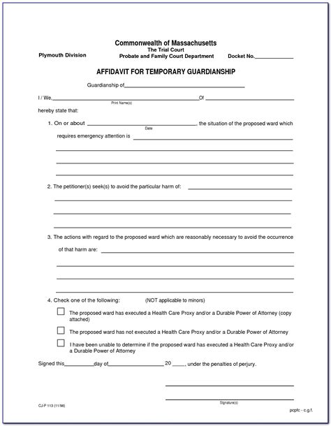 Fillable Declaration Form Child Custody Printable Forms Free Online