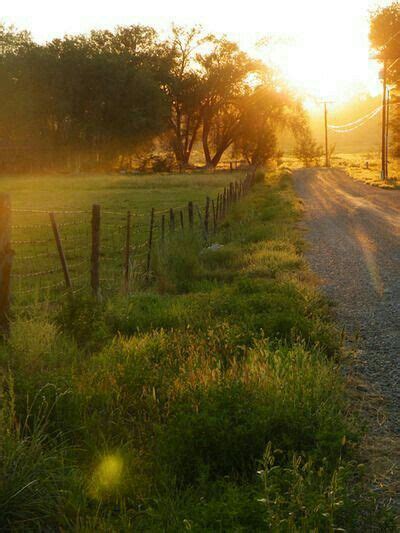 Hermoso Amanecer En El Campo Landscape Country Life Country Roads