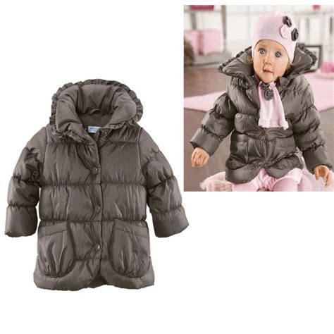 Free Shipping Baby Girls Winter Coat Baby Red Outerwear Coat Size 80 90