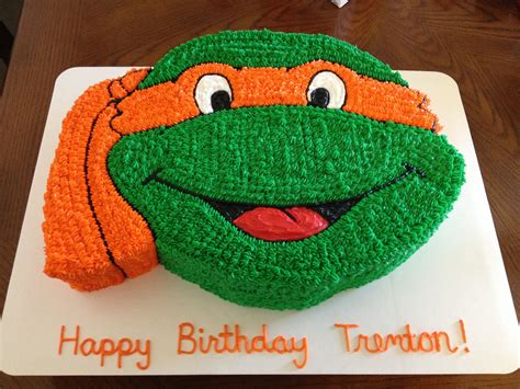 Pin By S D On My Cakes Ninja Turtle Birthday Ninja Turtle Cake