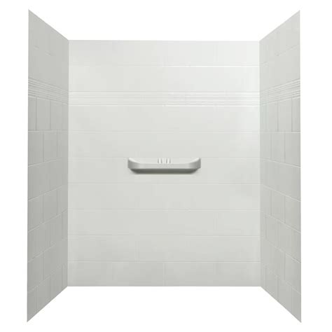 Aande Bath And Shower Sabo 3 Piece Acrylic Alcove Shower Wall Kit With