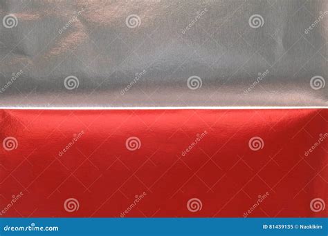 Red Silver Metallic Paper Texture Background Stock Image Image Of