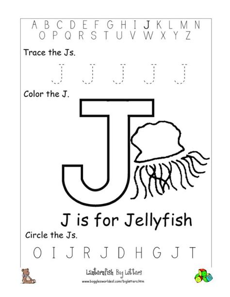Since i have so many preschool alphabet activities on my blog and i am going to be adding even more, i made this page to keep all the posts. Letter J Alphabet Worksheets