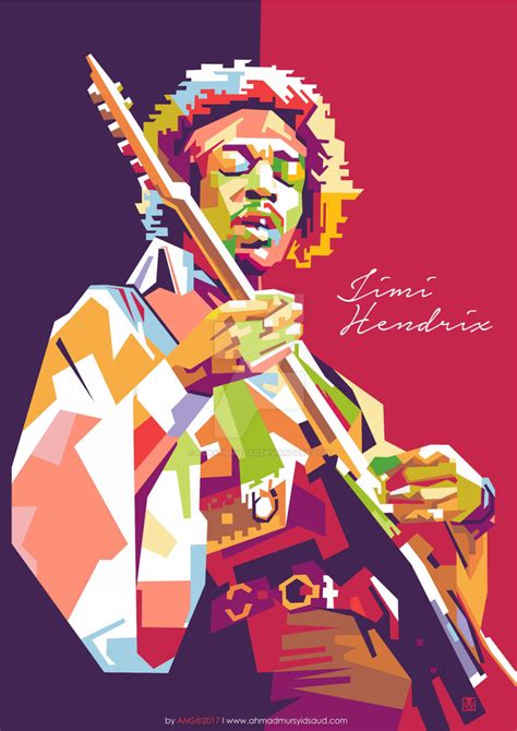 Jimi Hendrix In Wpap By Mursyidinejad On Deviantart Jimi Hendrix Art