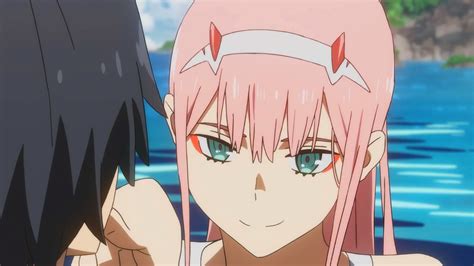 Hiro finds zero two by herself. Darling, do you expect a kiss? HD Wallpaper | Background ...