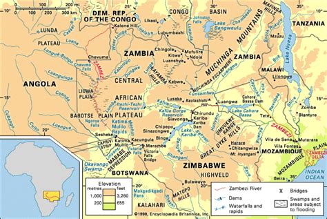 Nile river, niger river, congo river, zambezi river, lake victoria, lake tanganyika, lake nyasa major geographical features: Flood Alert on the Zambezi
