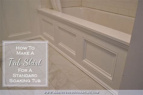 Diy Tub Skirt Decorative Panel For A Standard Soaking Tub In 2020