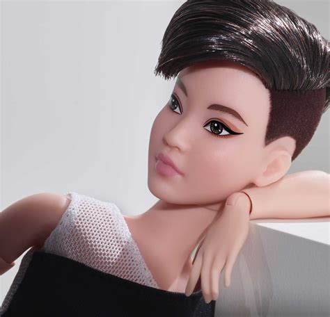 Barbie Signature Looks Doll Petite Brunette Pixie Cut Fully Posable