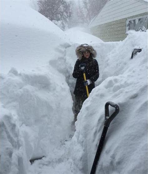 Buffalo Belted With Five Feet Of Snow Is Jet Stream