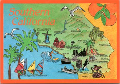 California Map Southern California Tourist Spot Map The Gayraj