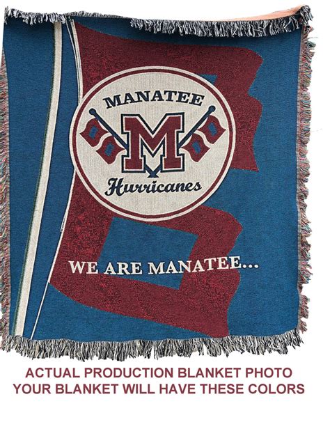 Manatee High School Custom Woven Blanket Fundraiser Custom Woven Blankets
