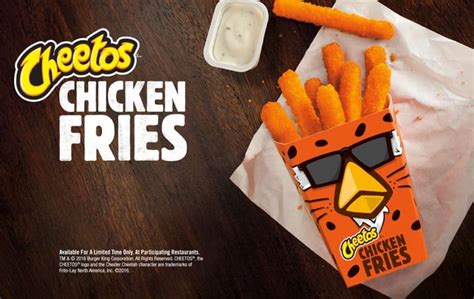 Fast Food News Burger King Cheetos Chicken Fries The Impulsive Buy