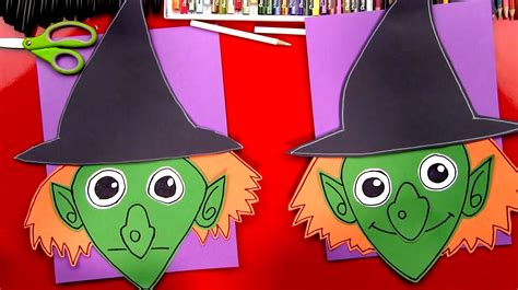 How To Draw A Witch Cutout Art For Kids Hub