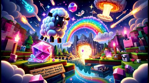 MINECRAFT SECRETS YOU'LL WISH YOU KNEW! Exploding Sheep, RAINBOW