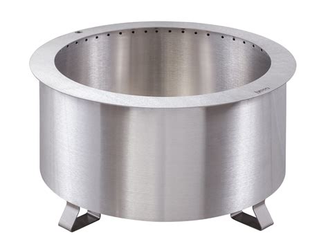 The pit produces a smokeless flame. Breeo Double Flame 24" Stainless Steel • Outdoor Solutions