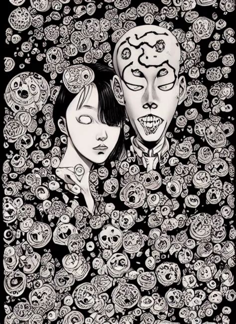 Junji Ito And James Jean Artwork Stable Diffusion Openart