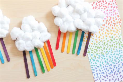 Rainbow Cloud Craft Toddler At Play