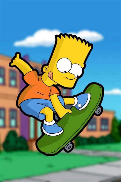 Imagenes De Bart Simpson En Patineta Para Dibujar Bart Simpson Es Uno