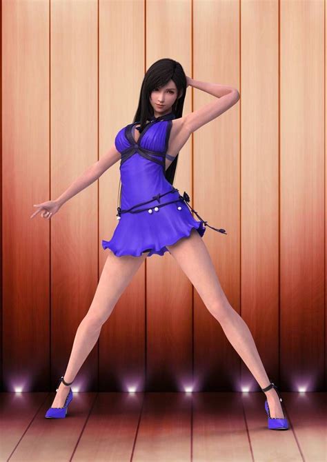 Ff7 Remake Tifa Purple Dress D001 By Sihsengiu Ff7 Purple Dress