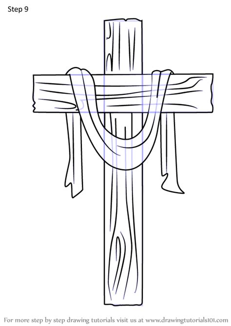 Step By Step How To Draw The Cross