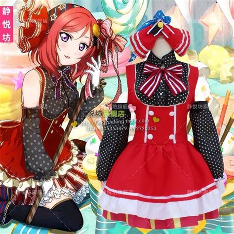 Free Shipping Role Playing Japanese Anime Love Live Candy Maid Cosplay
