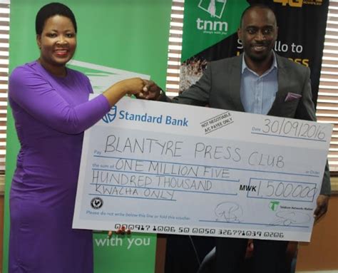 Tnm Contributes K15mil Towards Blantyre Press Club Agm Malawi Nyasa