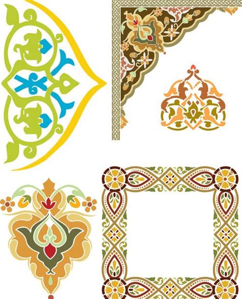 Borders And Corners Vector Download Islamic Ornaments Real Cdr