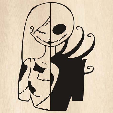 Jack And Sally Svg Free Printable