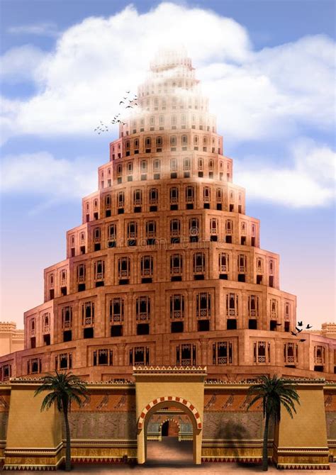 Tower Of Babel From Bible Genesis Stock Illustration Illustration Of