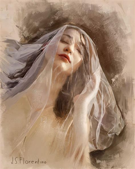 Portrait Paintings Veil By Justine Florentino 10