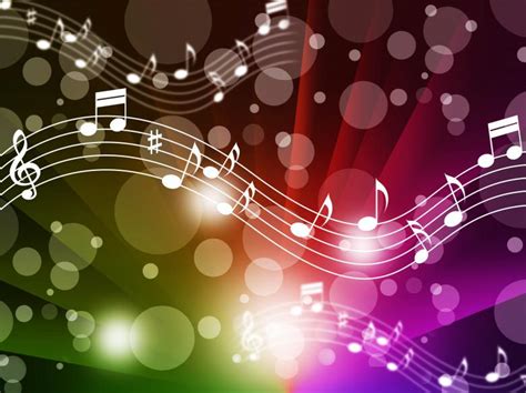 Music Background Meaning Singing Instruments And Notes Free Stock