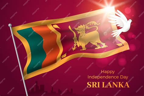 Premium Vector Realistic Sri Lanka Independence Day Illustration