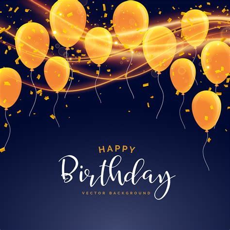 Happy Birthday Celebration Card Design Download Free Vector Art