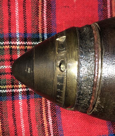 Ww1 British 18pr Artillery Round Complete With Projectile And Fuse