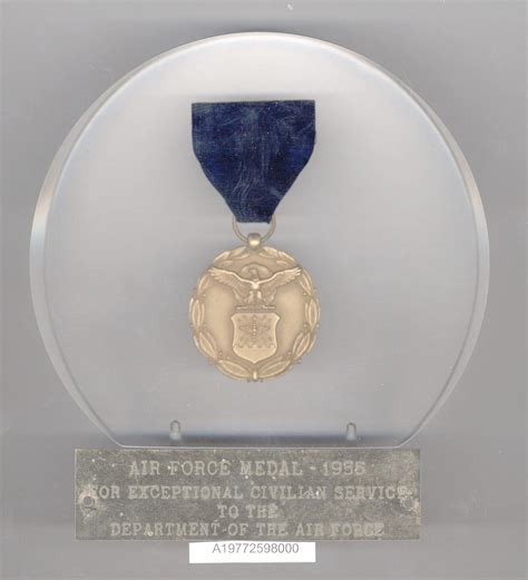 Medal Exceptional Civilian Service United States Air Force Grover
