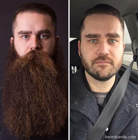50 men before and after shaving that you won t believe are the same person bored panda