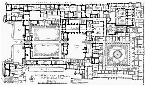 Plan 1 Hampton Court Palace Ground Floor British History Online