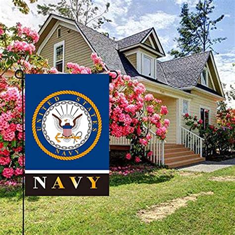 Us Navy Military Garden Flags 12x18 Double Sided United States Usn