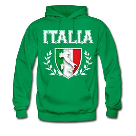 men s vintage italian flag crest hoodie hoodies pro shop