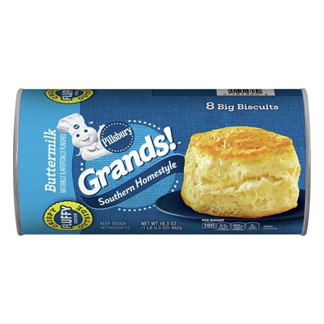 Amount of trans fat in buttermilk biscuits: Pillsbury Grands! Southern Homestyle Buttermilk Biscuits ...